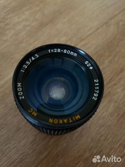 Объектив Mitakon MC zoom f28-80 1:3,5/4,5 62