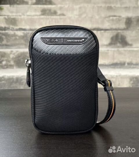 Сумка Tumi Bag Mclaren bag, черный и оранжевый