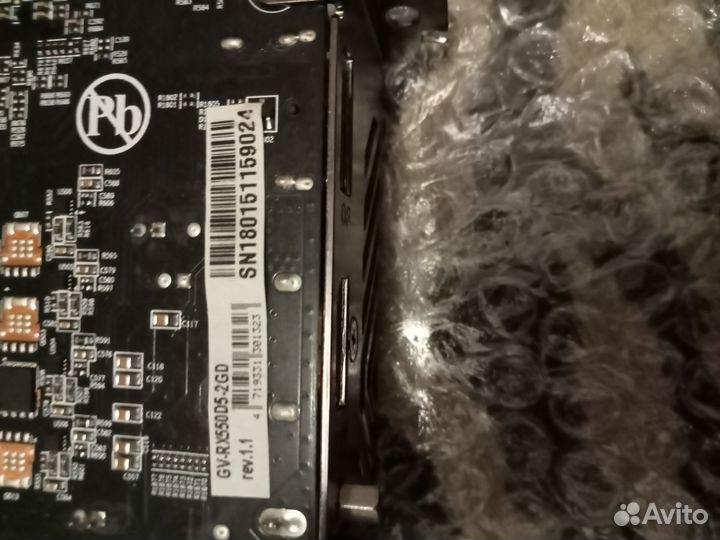 Видеокарта rx550 2gb