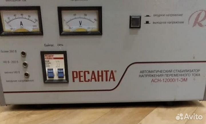 Стабилизатор напряжения ресанта асн-12000/1-эм