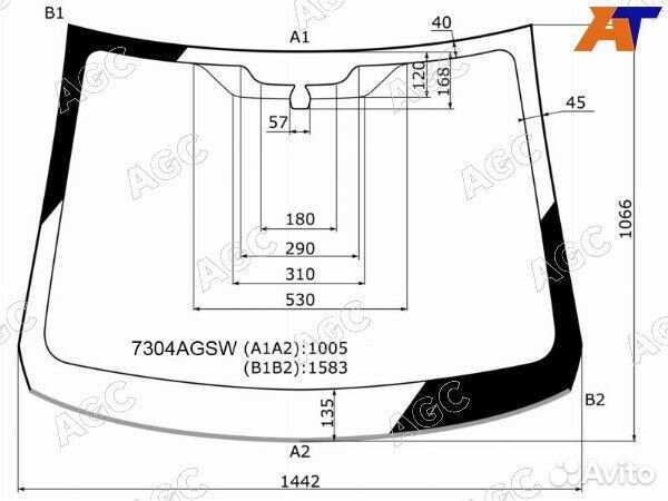 Стекло лобовое renault kaptur