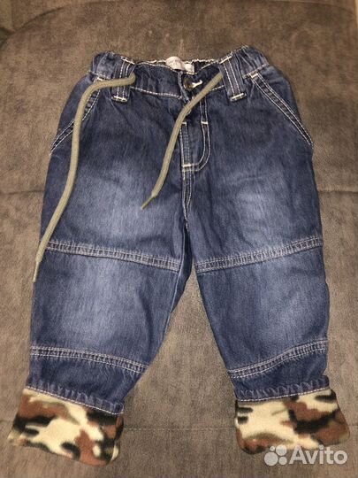 Джинсы теплые