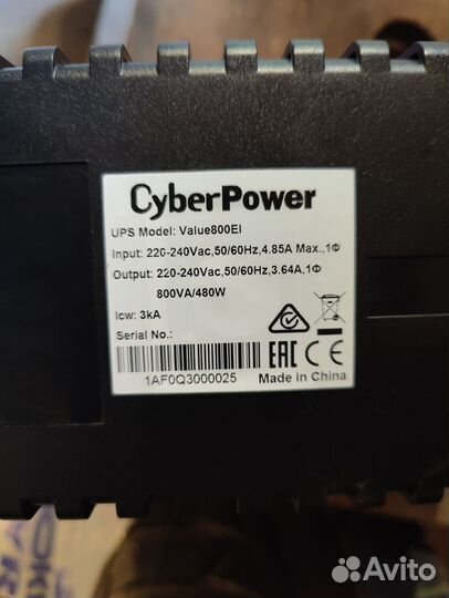 Ибп CyberPower Value800ie
