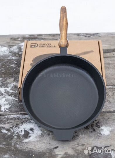 Сковорода чугунная, ручка съемная 220х40 мм