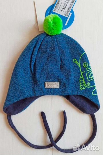 Новая Демисезонная Шапка Бини Lassie Лэсси, 42-44