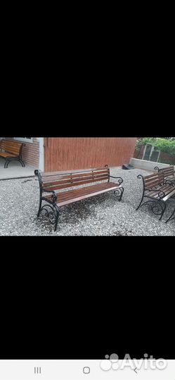 Скамейка садовая уличная