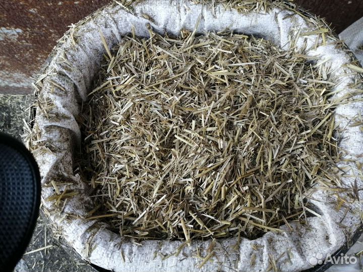 Солома измельченная