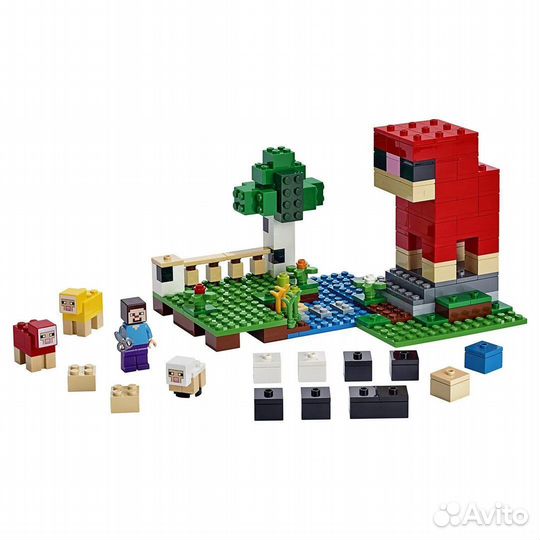 Lego Minecraft 21153 Шерстяная ферма