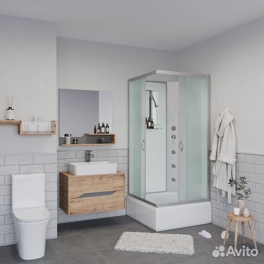 Душевая кабина Niagara Classic NG-1108-14BKG (90х90х200)