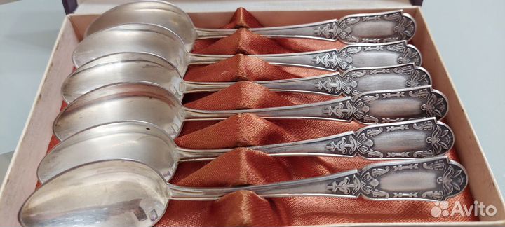 Чайные ложки серебро 916 пробы