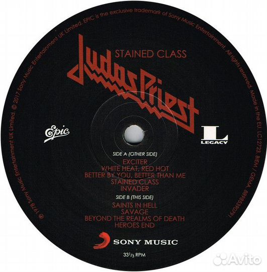 Виниловая пластинка Judas Priest stained class
