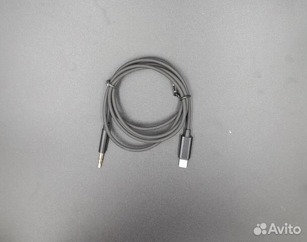 Кабель Aux Apple Lightning на 3,5mm jack черный