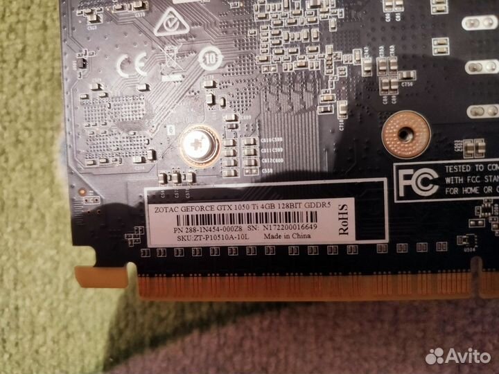 Видеокарта gtx 1050 ti 4gb