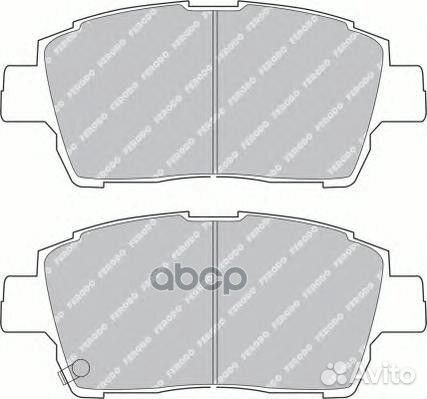 Колодки торм.пер. FDB1392 Ferodo