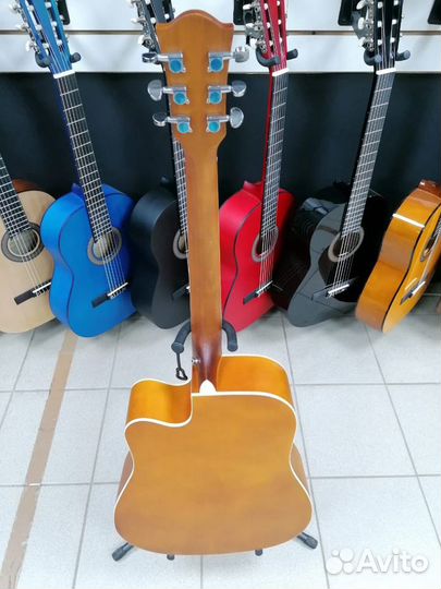 Гитара 41 дюйм Натуральная Новая