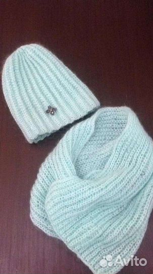 Комплект шапка и шарф женский