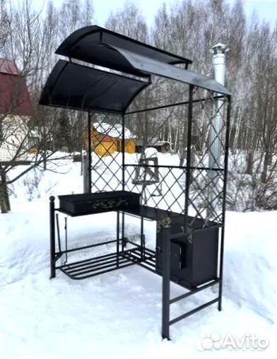 Мангал С печкой под казан