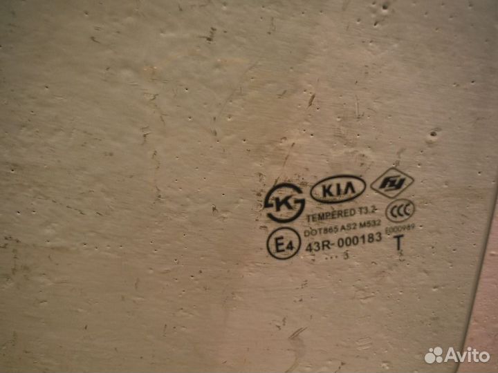 Стекло двери задней левой KIA Cerato 2012