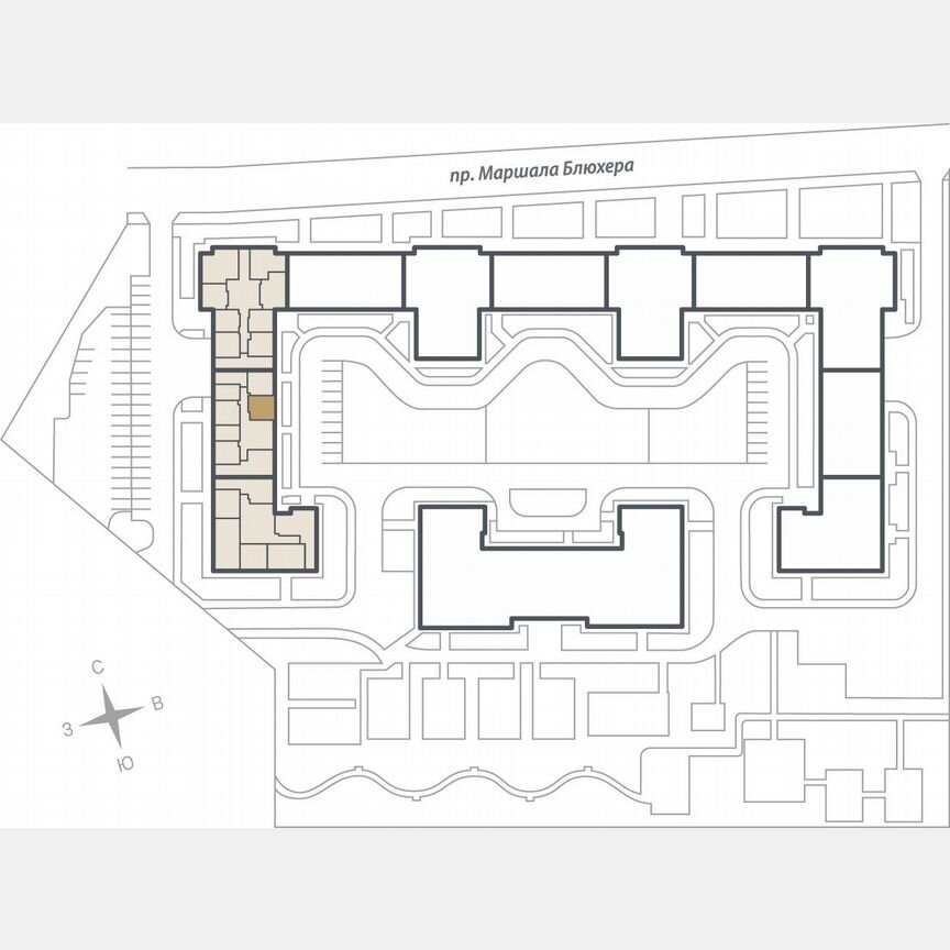 1-к. квартира, 37,1 м², 6/10 эт.