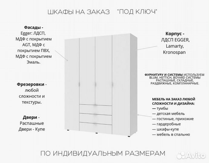 Шкафы в прихожую на заказ от производителя