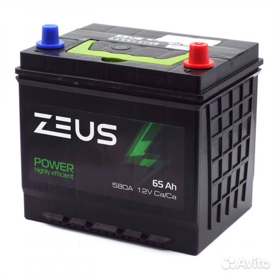 Аккумулятор zeus power 65 Ач о.п Kia Rio