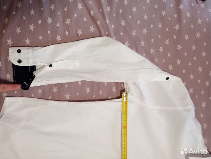 Рубашка школа / хлопок / р.170 ремень