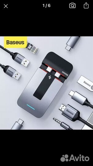 Для Macbook Pro 16/13 Baseus USB Type-C, USB 3.0 u