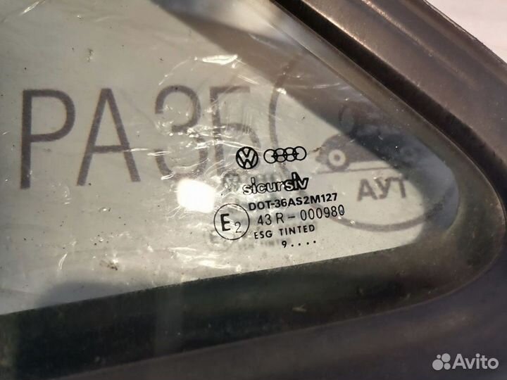 Форточка стекло задняя Volkswagen Passat B3