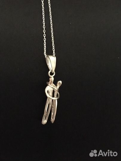Серебряная цепочка и подвеска «Неразрывная связь»