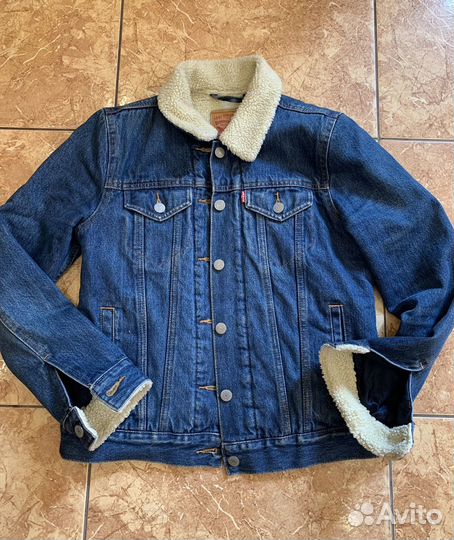 Джинсовая куртка levis шерпа