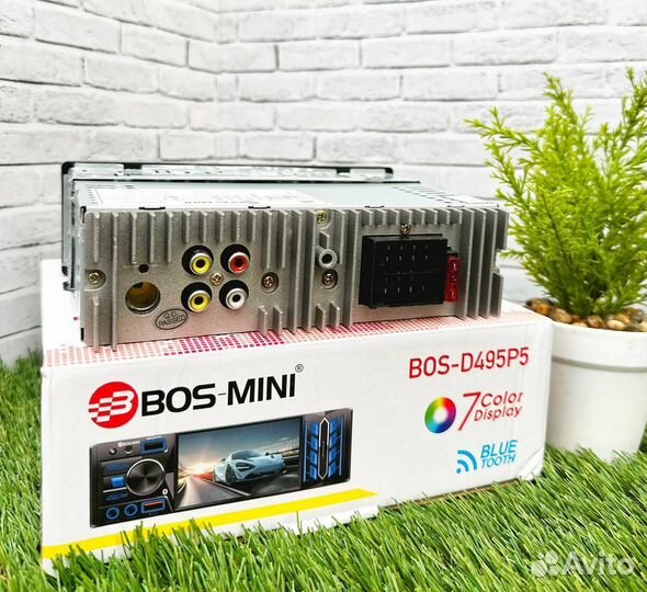 Магнитола 1 din с экраном bos mini арт614