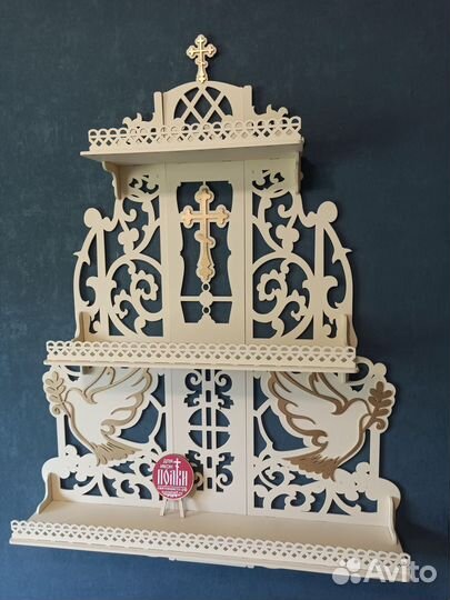 Полка для икон Иконостас Модель 90 Красный угол 1