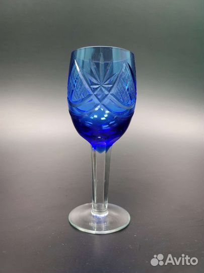 Фужеры синее стекло СССР
