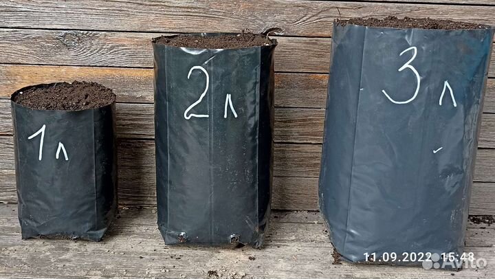 Пакеты для саженцев 1, 2 и 3 литра
