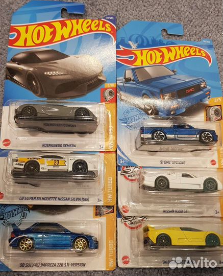Hot wheels серия Turbo