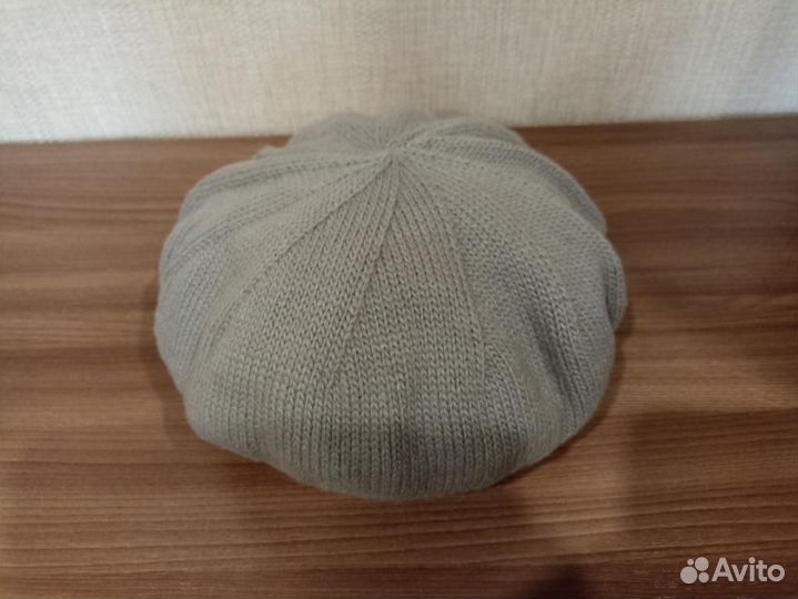Береты женские бежевый меланж, серый, серый меланж