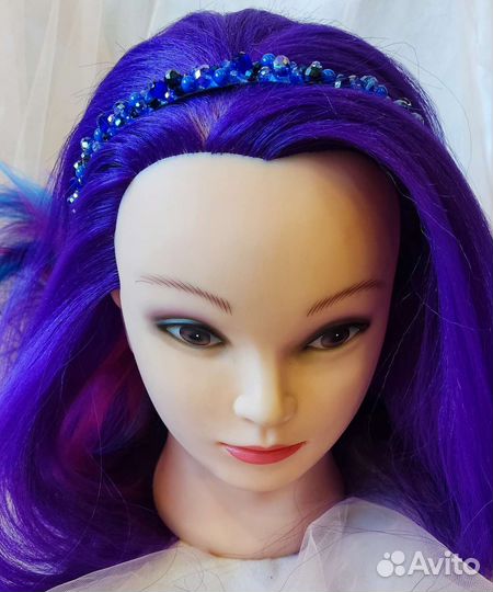 Ободок. См.фото (изумруд, синий, белый, лососевый)