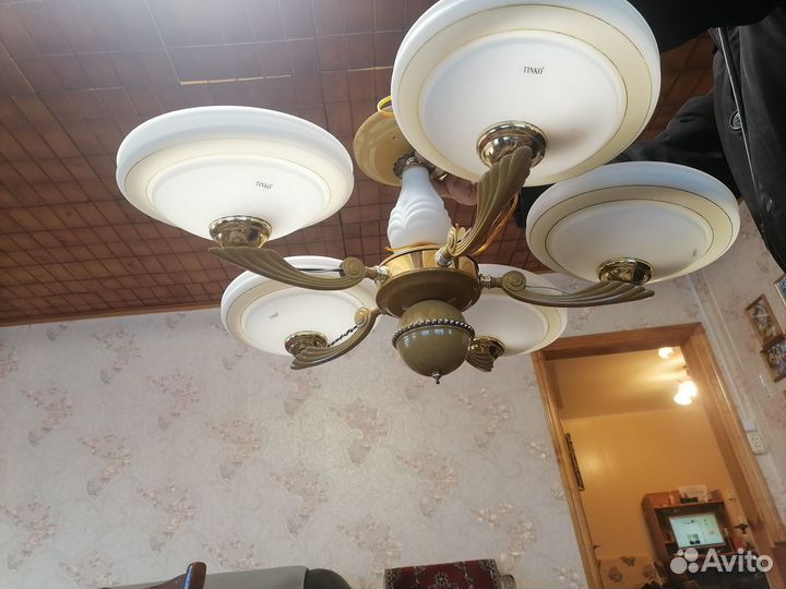 Люстра потолочная подвесная бу