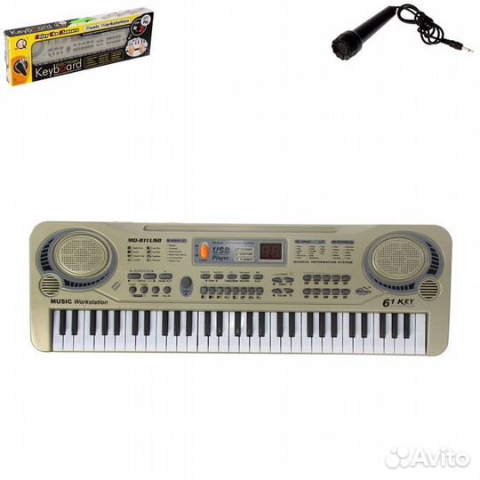 Синтезатор Джаз с микрофоном и USB 61 клавиш