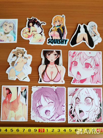 Аниме наклейки 16+