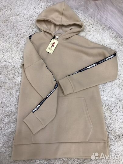 Худи.Оверсайз новые, на флисе