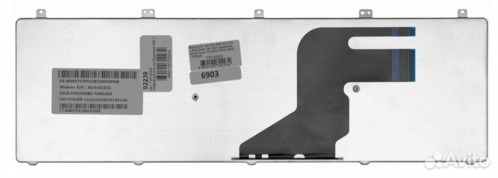 Клавиатура asus X5QSF серебристая, OEM