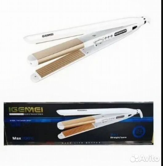 Мультистайлер 2 в1 (выпрямитель и гофре)для волос