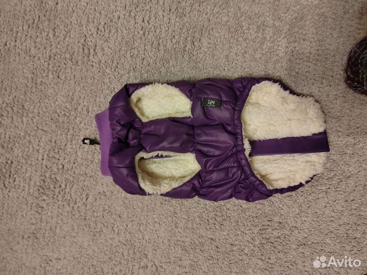 Утепленная жилетка для собак маленьких пород