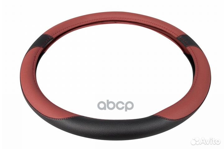 Оплетка, иск. кожа, коричневая/черная, 40 см