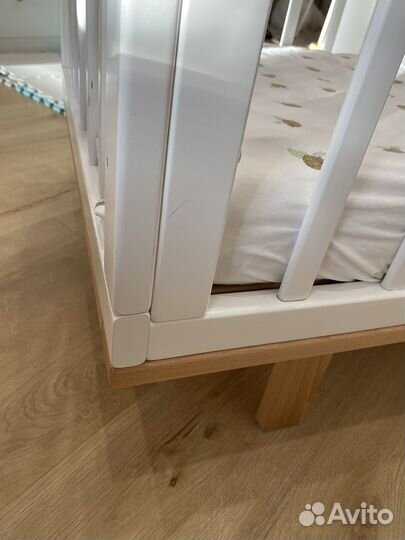 Детская кроватка Polini Kids (матрас, маятник)