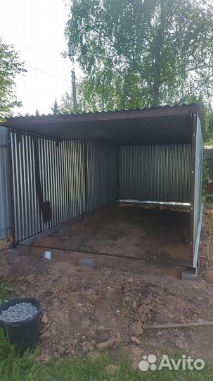 Гараж / Хозблок из волнового профиля