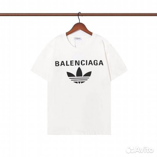 Футболка Adidas Balenciaga Белая