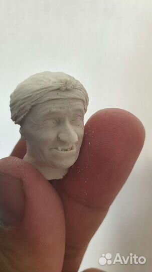 Силиконовая форма личико для игрушек баба яга