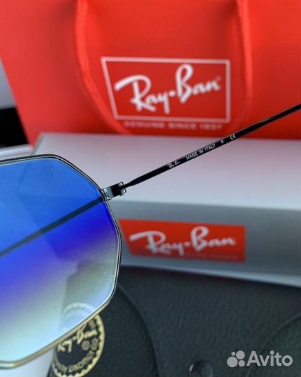 Очки ray ban octagonal пепельные